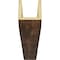 Ekena Millwork 3-Sided (U-beam) Sandblasted Endurathane Faux Wood Ceiling Beam, Premium Aged, 4"W x 8"H  x 20'L BMSD3C0040X080X240ZD - alternate 5